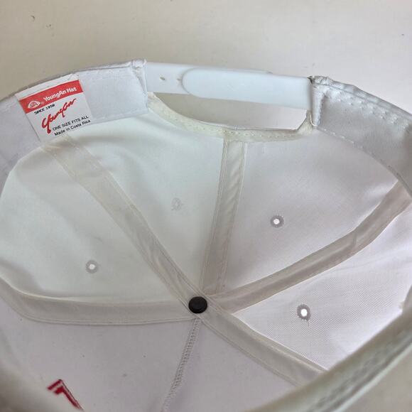 Vintage Chevrolet Genuine Chevy Logo Rope Snapback Hat White Red YoungAn OSFA - Picture 8 of 10